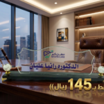 لوحة أسم مكتب فاخر ( خشبي - زجاج )